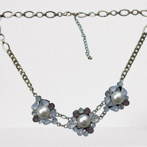 Treasure & Bond Women Necklace Flower Bloom Statement Gold Tone Jewelry $35